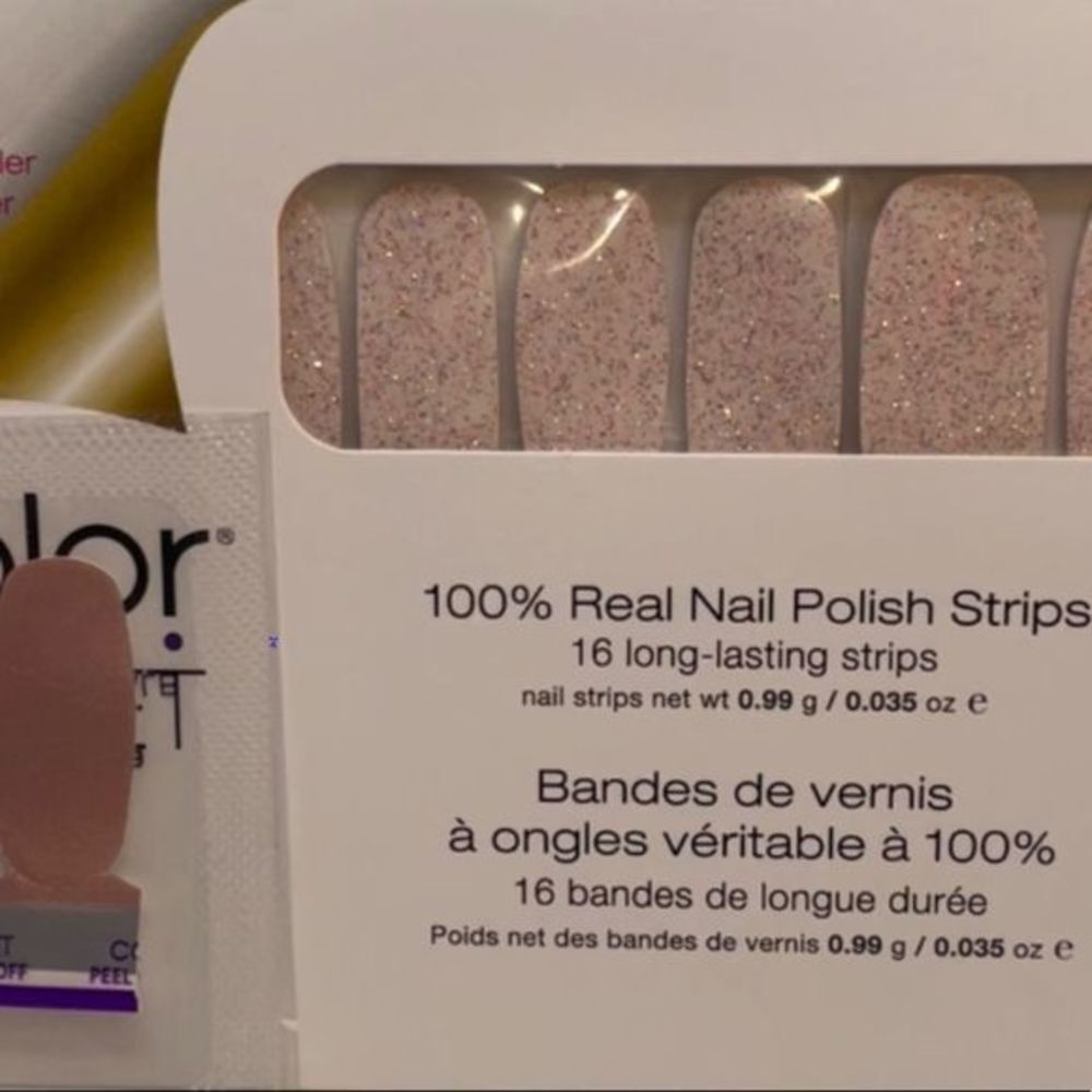 Color Street | Wannabe a sweet glittery pink on a clear base, nail strips - Picture 12 of 14